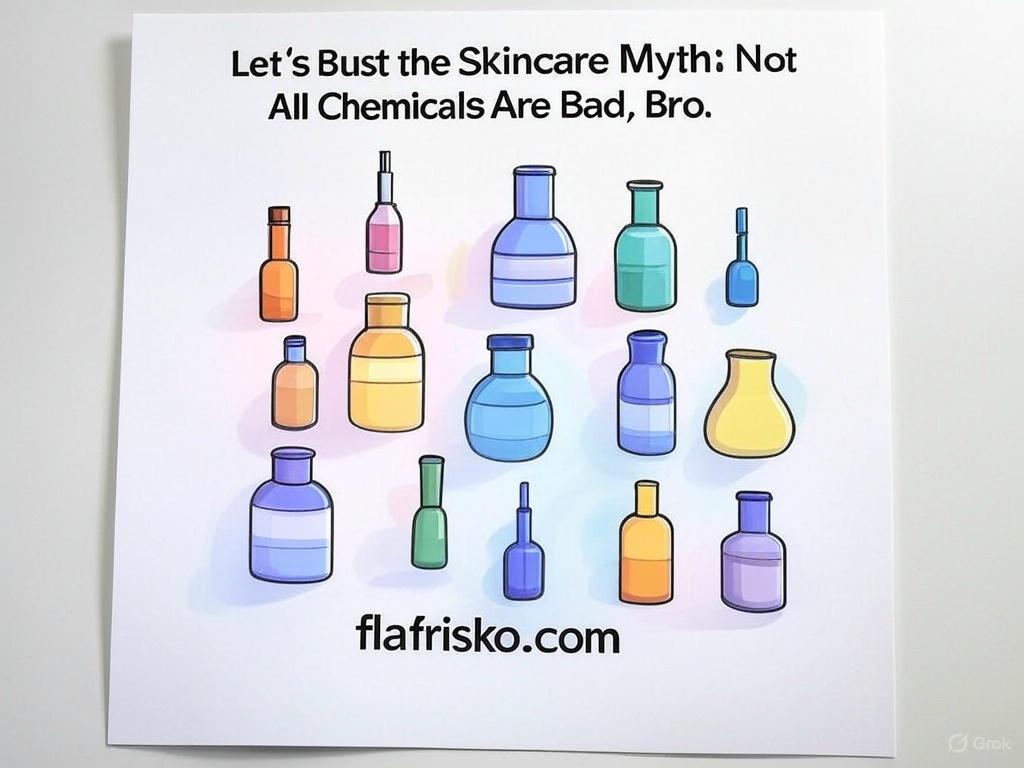 🧪 Let’s Bust the Skincare Myth: Not All Chemicals Are Bad, Bro.
