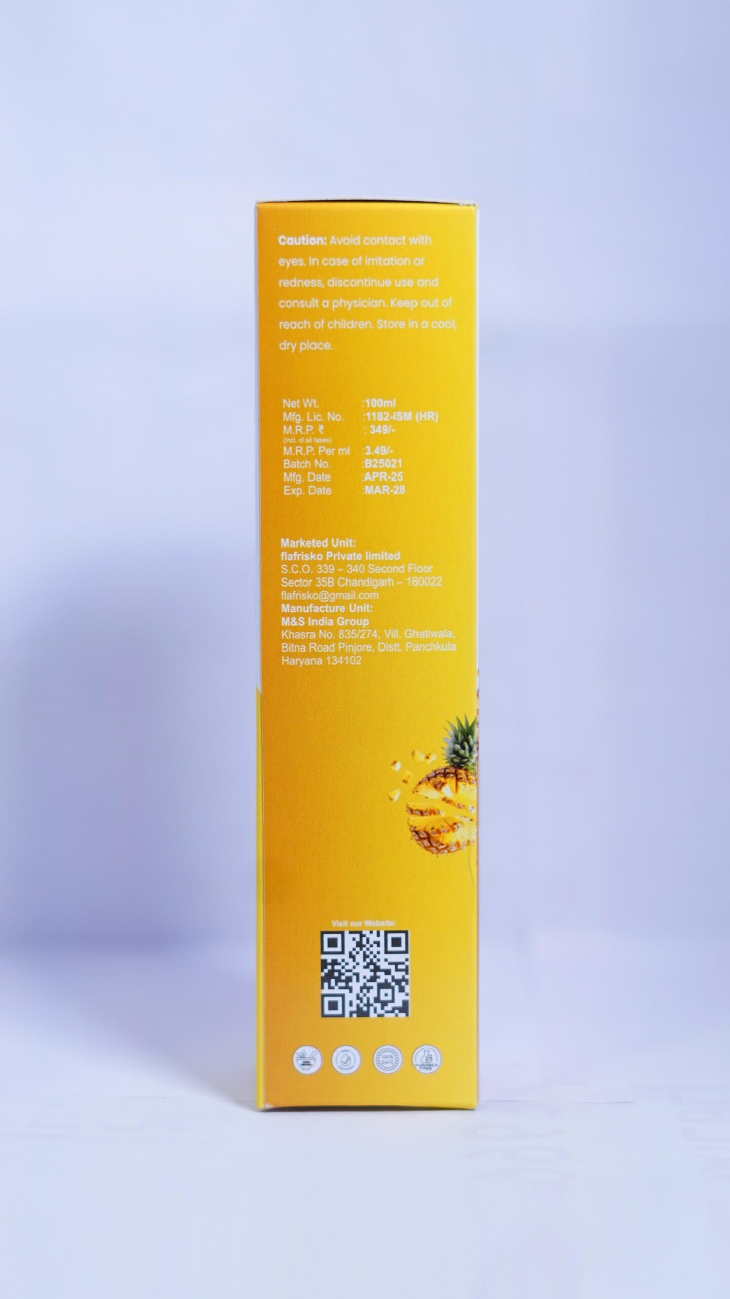 Pineapple Face Wash – Brightening & Refreshing Cleanser | 100 ml - Image 3
